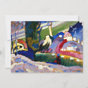 Kandinsky - vinterlandskap med kyrka kort