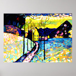 Kandinsky - vinterlandskap poster