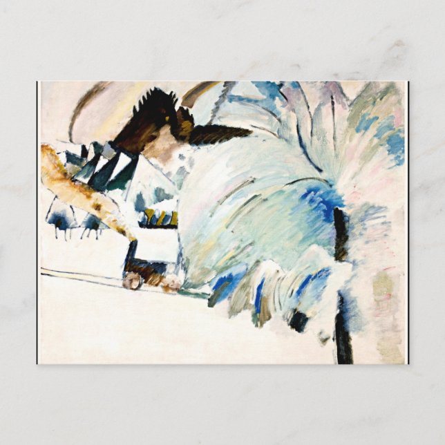 Kandinsky - vinterlandskap vykort (Framsida)