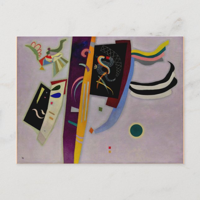 Kandinsky - Violet Orange l Vykort (Framsida)