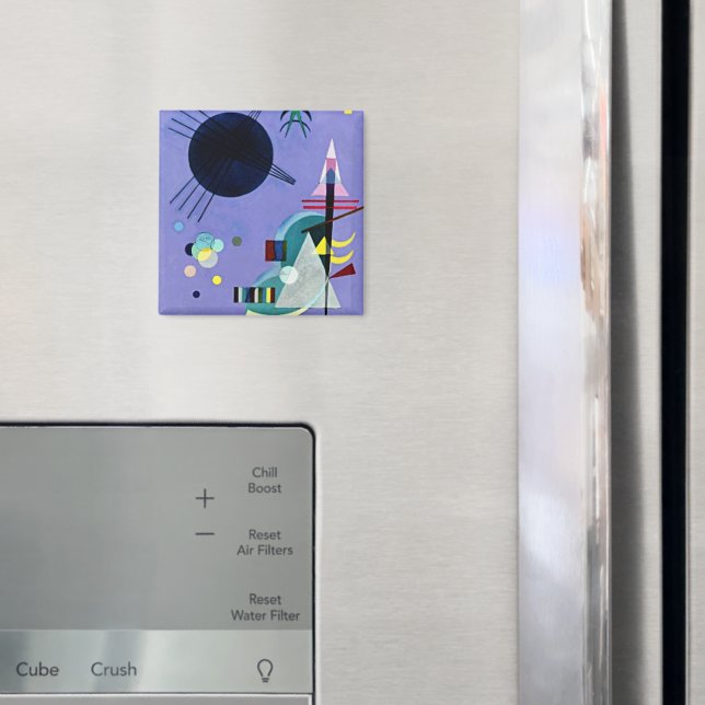 Kandinsky - Violett Grön Magnet (In Situ (Fridge))
