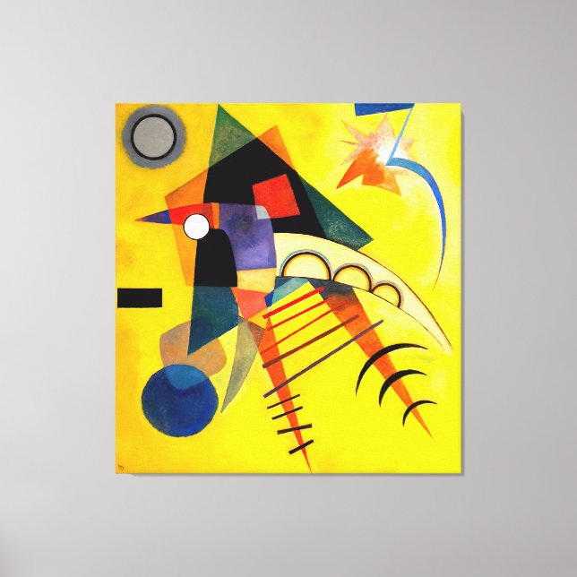 KANDINSKY - VIT PUNKT (Weißer Punkt) - 1925 - Canvastryck (Framsida)