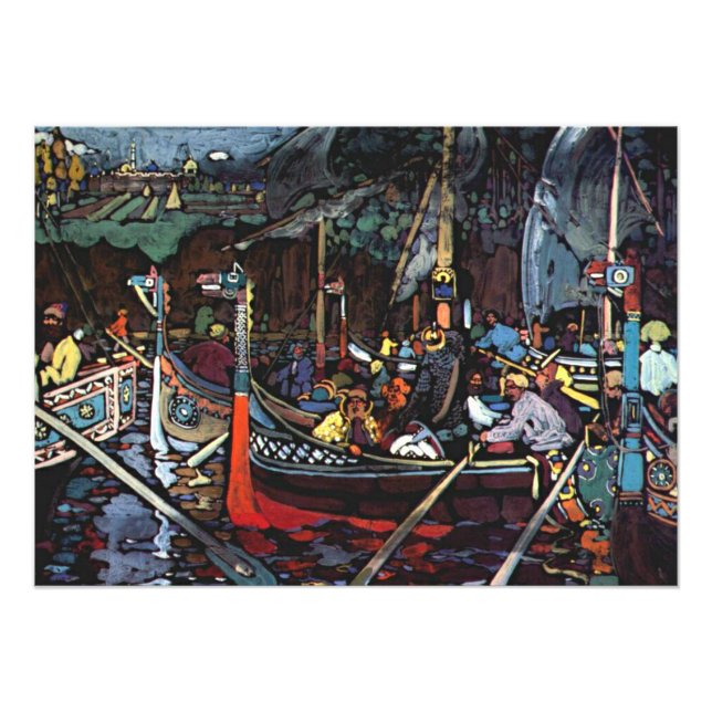 Kandinsky-Volga Sång Fototryck (Framsidan)