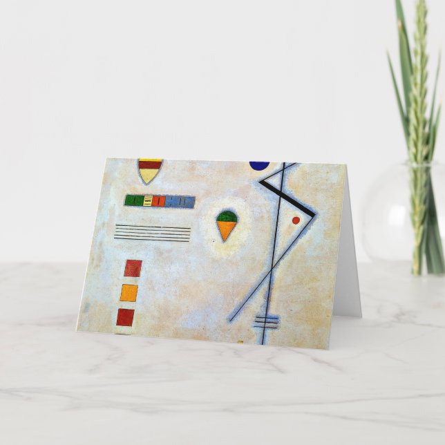 Kandinsky - Von-Zu, abstrakt av berömd  Helgkort (Framsida)