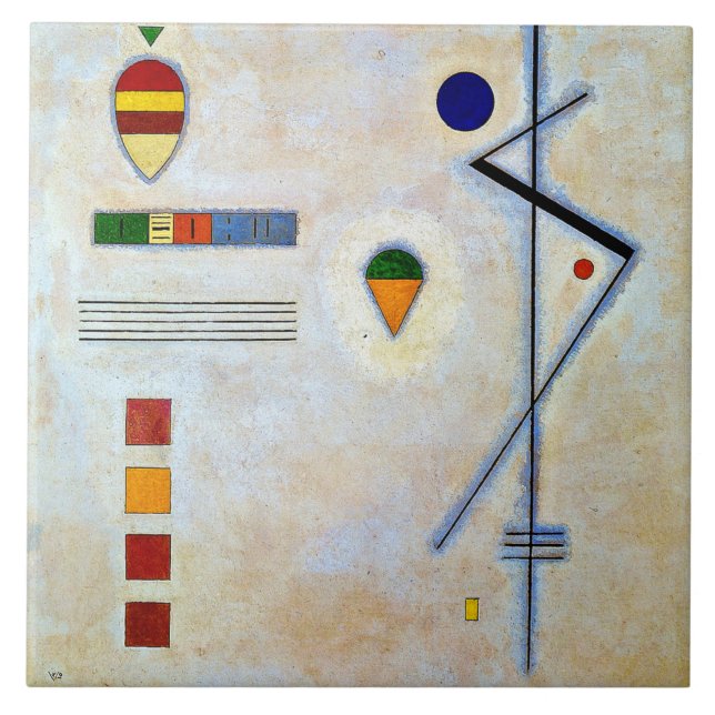 Kandinsky - Von-Zu, abstrakt av berömd Kakelplatta (Framsidan)