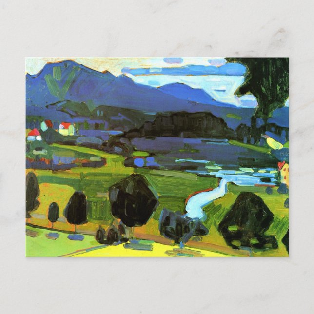 Kandinsky - Vy över Staffelsee Vykort (Framsida)