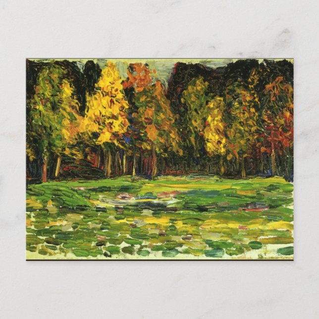 Kandinsky - Waldrand Vykort (Framsida)