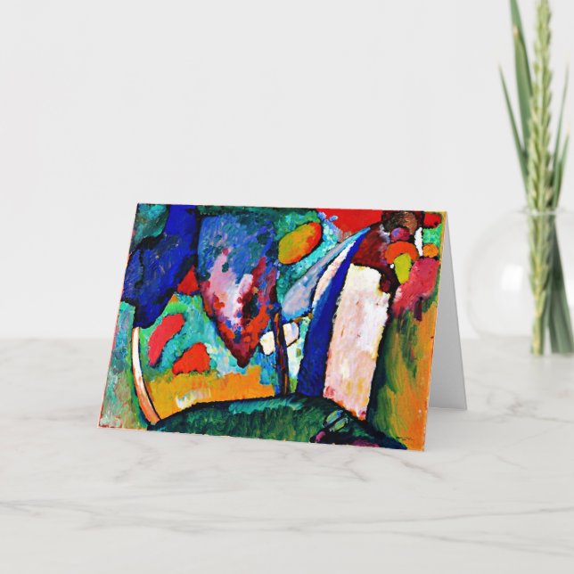 Kandinsky - Waterfall, färglös grafik, Kort (Framsida)