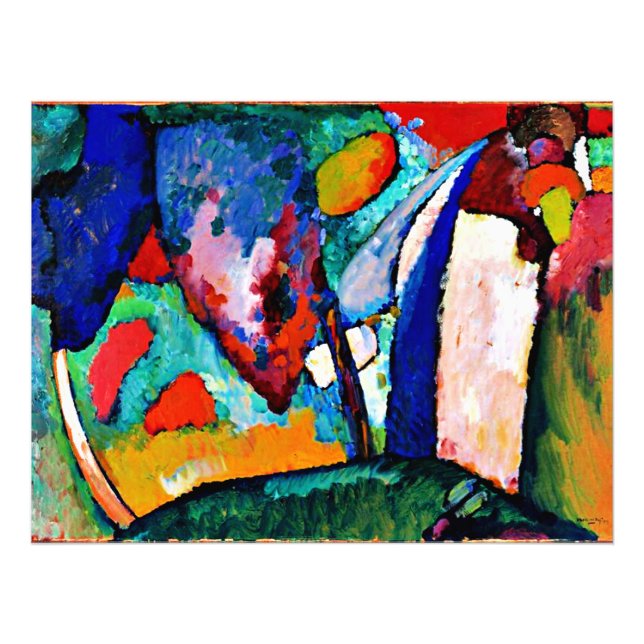 Kandinsky - Waterfall. Fototryck (Framsidan)