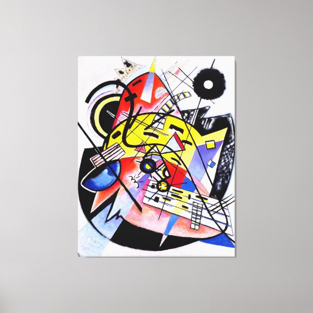 KANDINSKY - WHITE DOT - 1923 - Bauhaus - Canvastryck (Framsida)