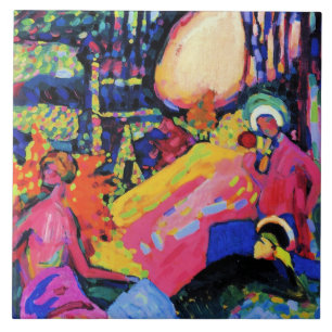 Kandinsky - White Ljud Kakelplatta