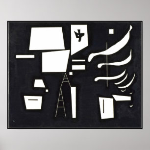 Kandinsky, White-Soft och Hard Poster