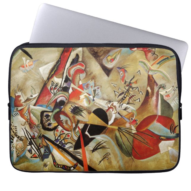 Kandinsky's Abstrakt Composition Painting Laptop Fodral (Framsidan)