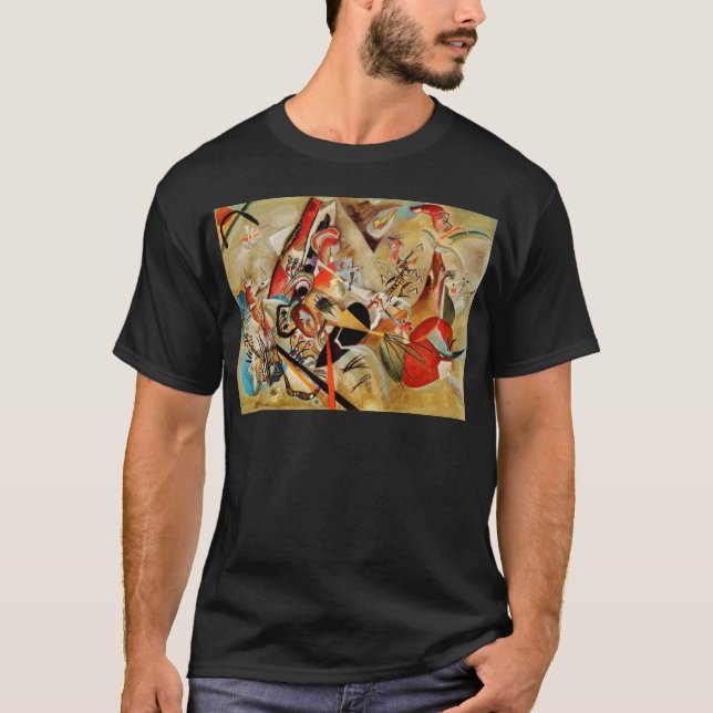 Kandinsky's Abstrakt Composition T-shirt (Framsida)