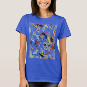 Kandinsky's Abstrakt Painting Artwork Blue T Shirt