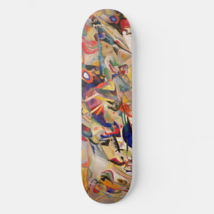 Kandinsky's Abstrakt Painting Artwork Mini Skateboard Bräda 18,5 Cm