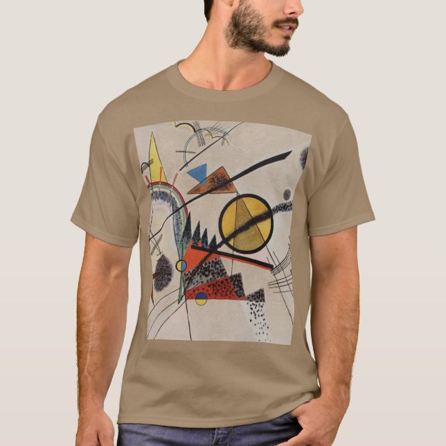Kandinsky's Abstrakt Painting Artwork T Shirt (Framsida)