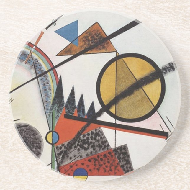 Kandinsky's Abstrakt Painting Artwork Underlägg (Framsidan)