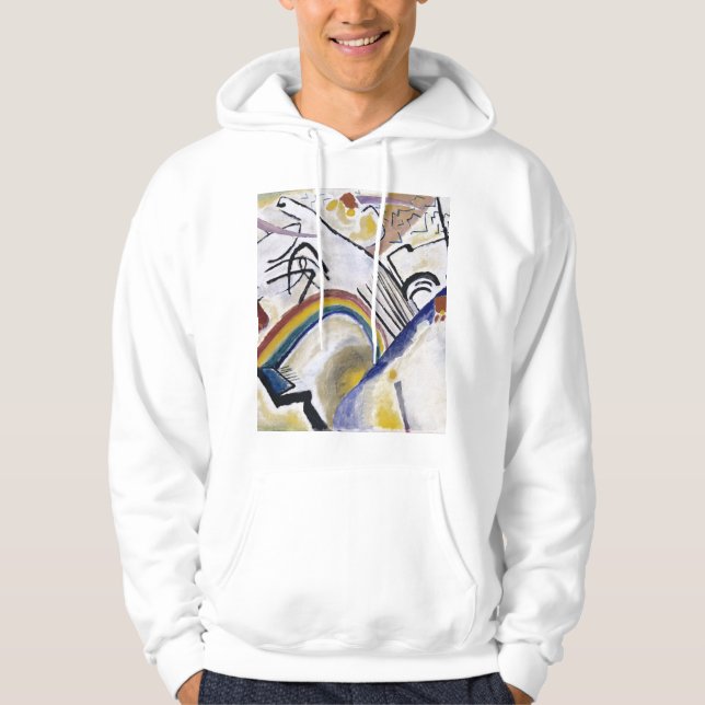 Kandinsky's Abstrakt Painting Cossacks 1910 Dated Hoodie (Framsida)