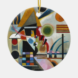 Kandinsky's Abstrakt Painting Swinging Julgransprydnad Keramik