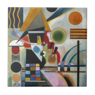 Kandinsky's Abstrakt Painting Swinging Kakelplatta