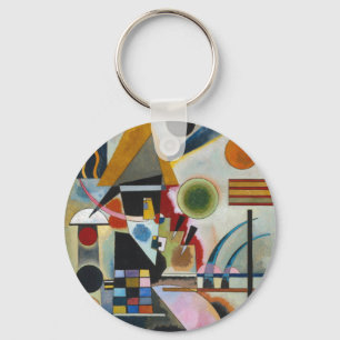 Kandinsky's Abstrakt Painting Swinging Nyckelring