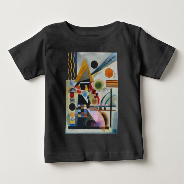 Kandinsky's Abstrakt Painting Swinging T Shirt (Framsida)
