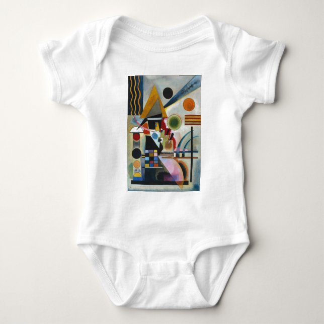 Kandinsky's Abstrakt Painting Swinging Tee Shirt (Framsida)