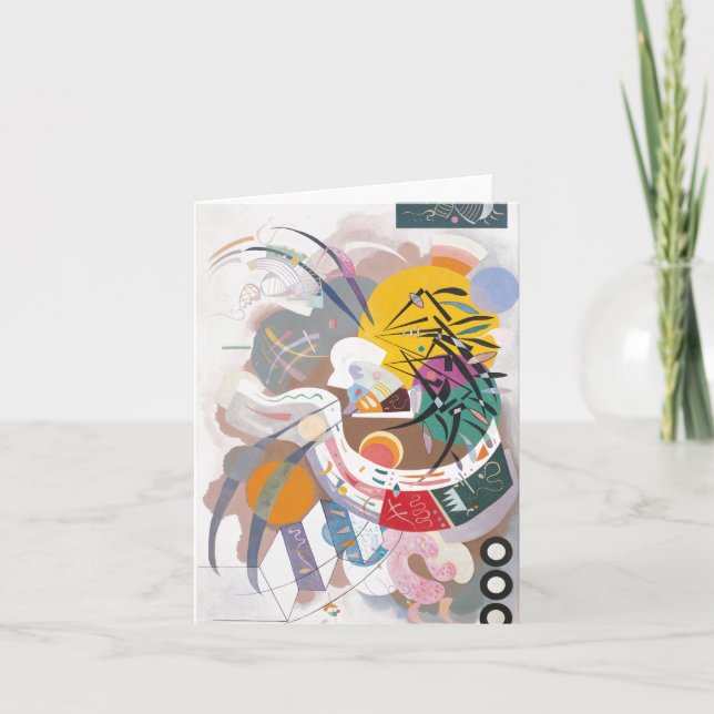 Kandinsky's Dominant Curve Abstrakt Art Painting Anteckningskort (Framsida)