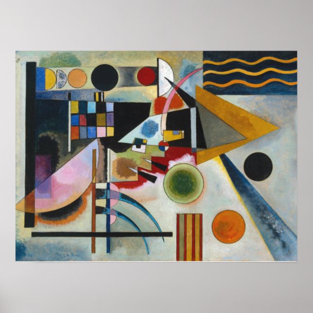 Kandinsky's Swinging Abstrakt Painting Poster (Framsidan)