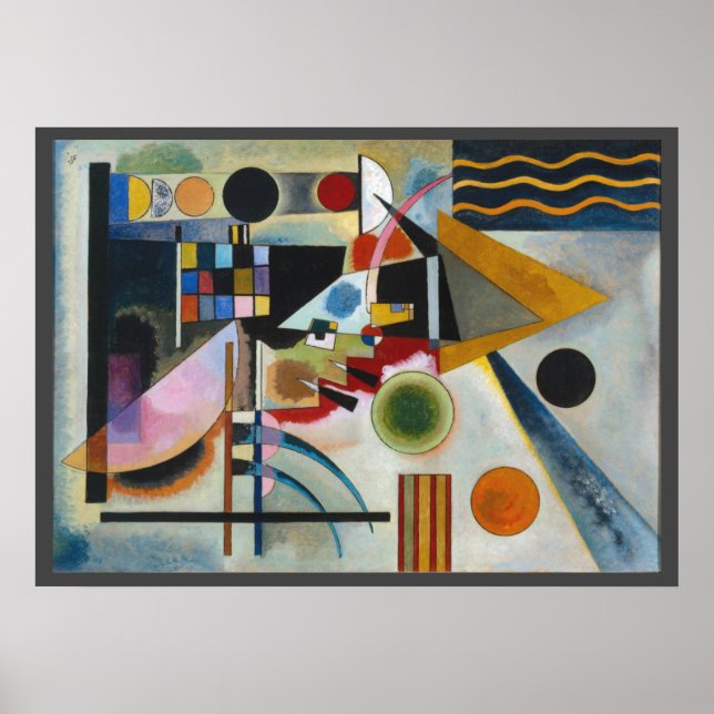 Kandinsky's Swinging Abstrakt Painting Poster (Framsidan)
