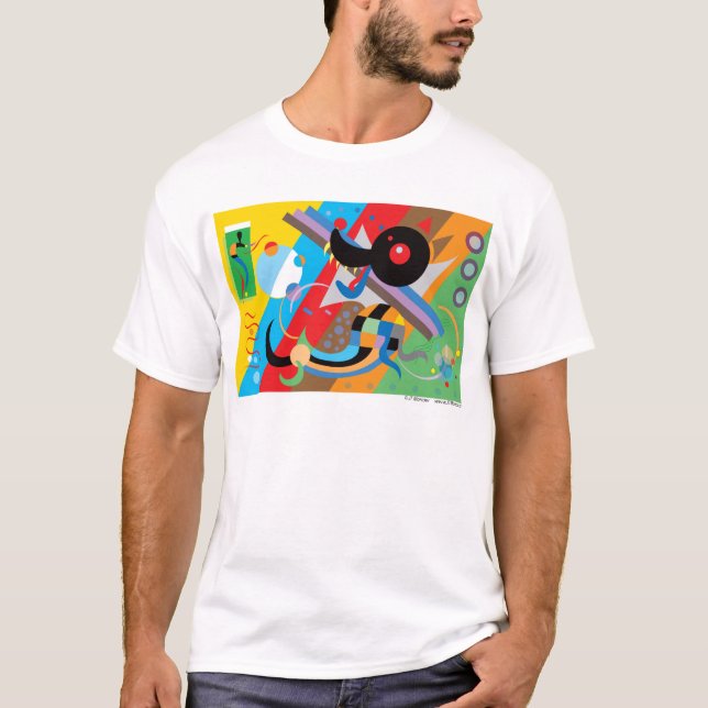 Kandinskys valpskjorta t-shirt (Framsida)