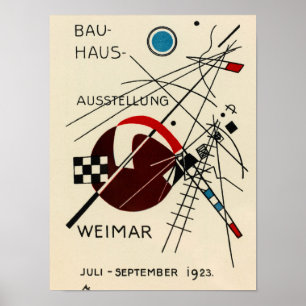 Kandinskys vykort för Bauhaus-utställningen Poster