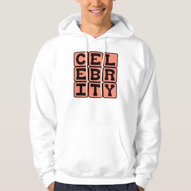 Kändis, Berömd Person Sweatshirt Med Luva (Framsida)