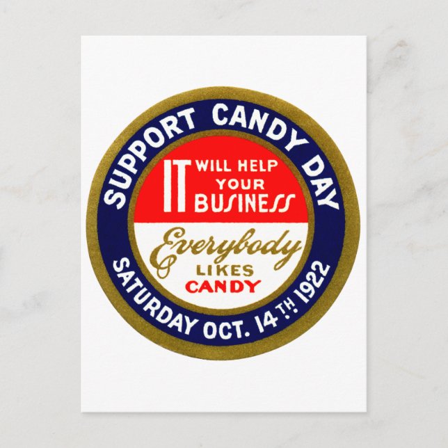 Kandisadagen 1922 vykort (Framsida)