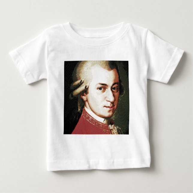 kändisar Wolfgang Amadeus Mozart Tee (Framsida)
