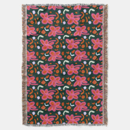 Kandisblommor och påsk mönster - mörk filt