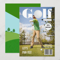 Kändisgolf Födelsedagsfest Foto Tidskrift