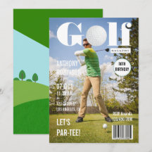 Kändisgolf Födelsedagsfest Foto Tidskrift