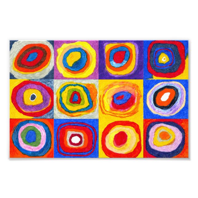 Kandisnky Circles Skriv ut Fototryck (Framsidan)