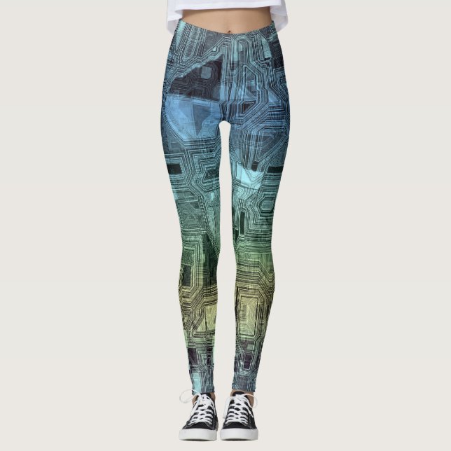 Kandispommar - citronkalk: leggings (Framsida)