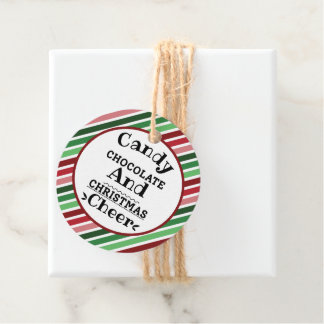 Kandy Chocolate och jul Cheer Gåvor Etiketter