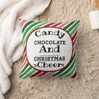 Kandy Chocolate och jul Cheer Kudde