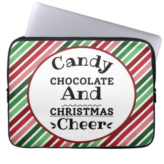 Kandy Chocolate och jul Cheer Laptop Fodral