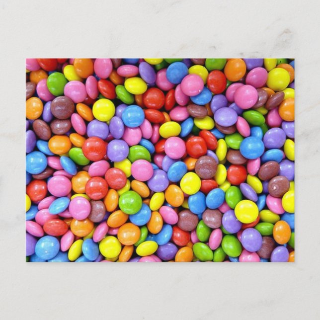 Kandy: Färgkonfektyr Vykort (Framsida)