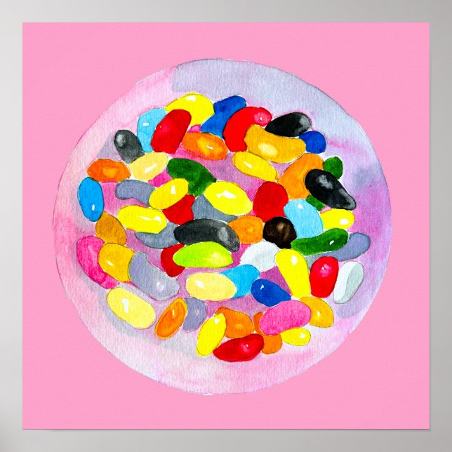 Kandy färglös sötsylt lollie poster (Framsidan)