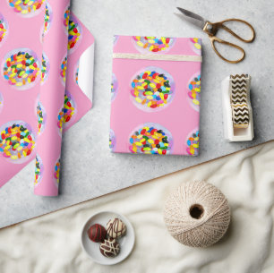 Kandy färglös sötsylt lollie presentpapper