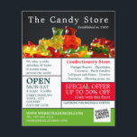 Kandy Gummy Bears, Konfektyrvaror Advert Flygblad<br><div class="desc">Kandy Gummy Bears,  Confectionery förser Affärskort Store med reklamflygare.</div>
