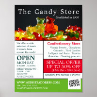 Kandy Gummy Bears, Konfektyrvaror Advert