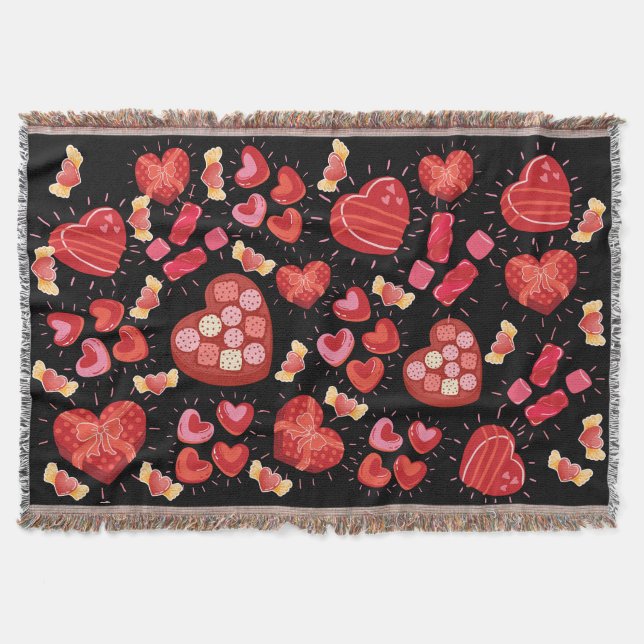 KANDY, HJÄRTA, VALENTINE FILT (Framsidan)